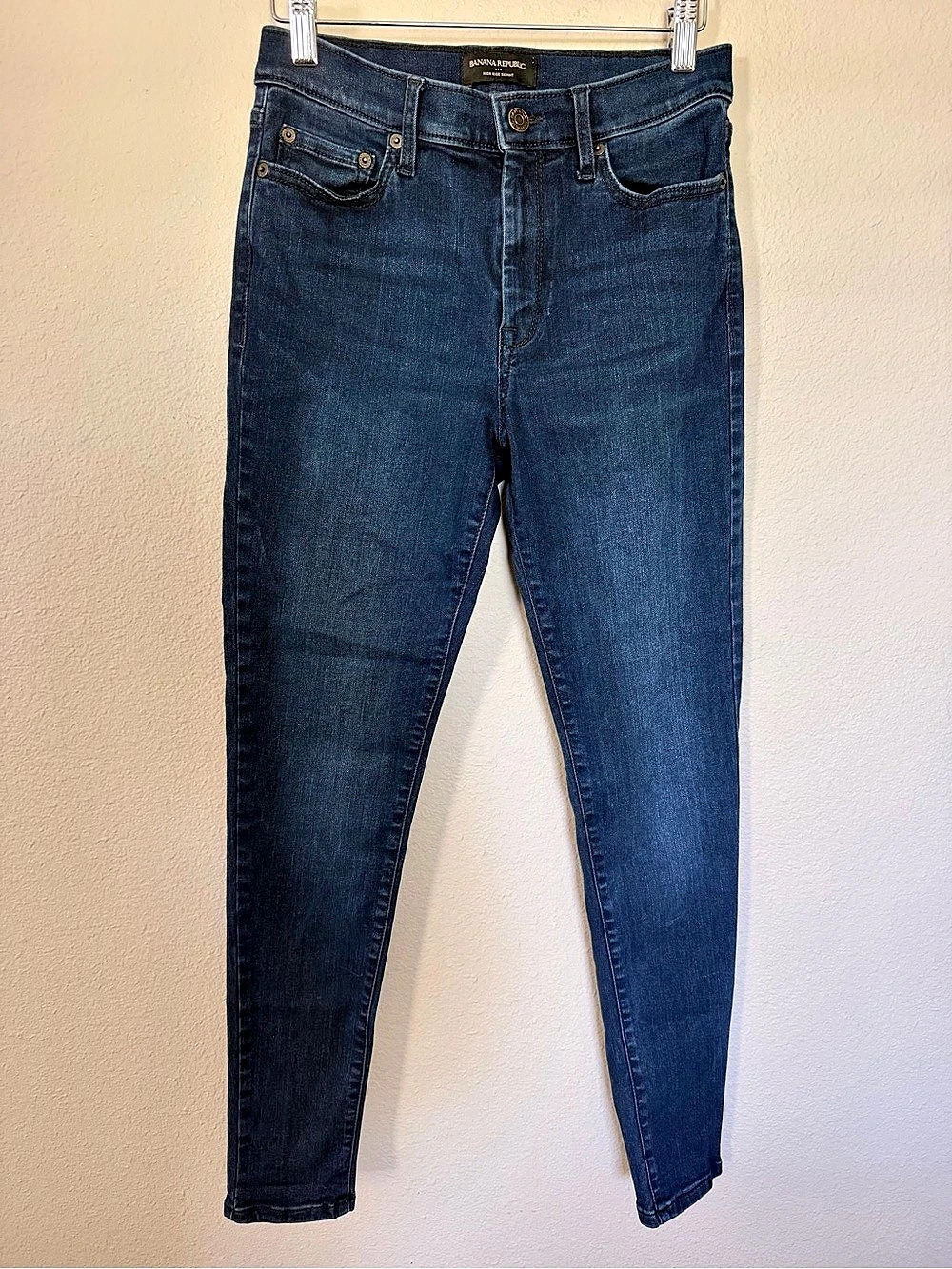 Banana Republic High Rise Skinny Jeans Blue Waist 27/4R